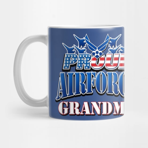 Proud Air Force Grandma USA Military Patriotic Gift by Just Another Shirt